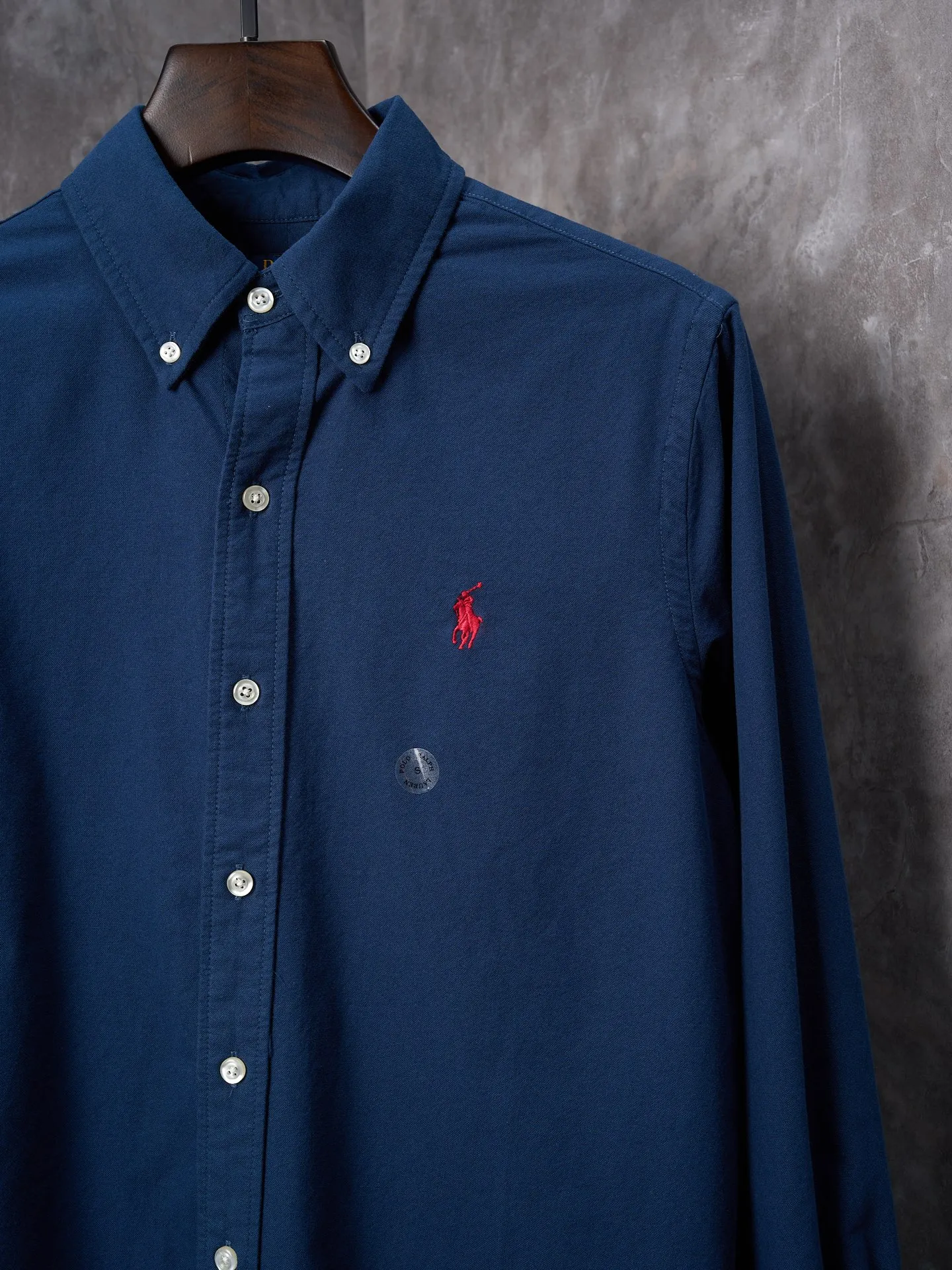 P340 Actual hanging auction】Ralph Lauren/Ralph Lauren couples must-have solid color pony embroidered cotton long-sleeved shirt [Ready stock] XS S M L XL